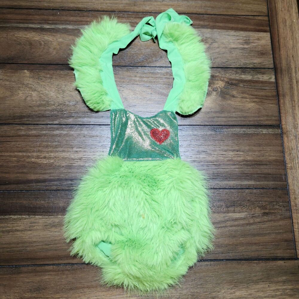 Grinch Green Outfit W/Bib 6-12 Months